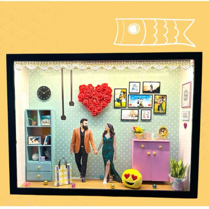 Custom Couple 3D Miniature Frame
