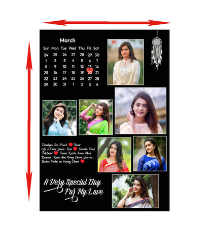 Special Birthday Collage Frame – Customizable with Your Photos & Message